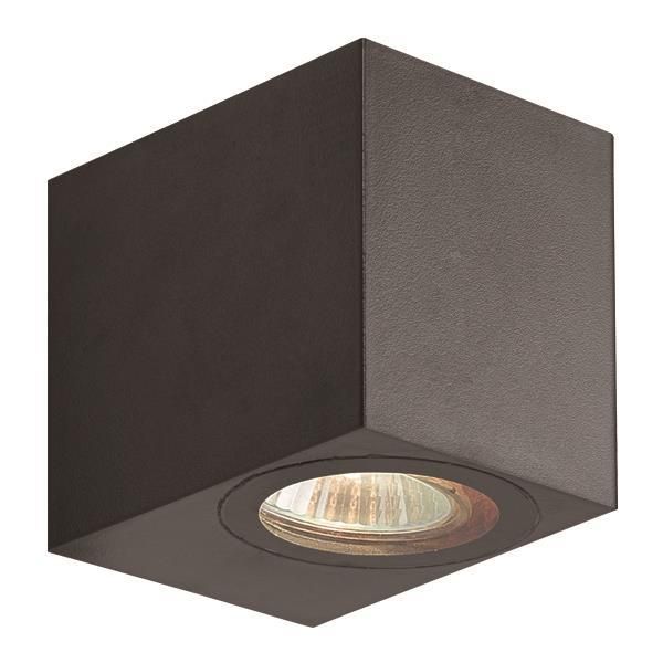 ΑΠΛΙΚΑ ΤΟΙΧΟΥ DOWN ΤΕΤΡΑΓΩΝΗ GU10 IP54 ΜΑΥΡΗ ARTE ILLUMINA Eurolamp 145-82071