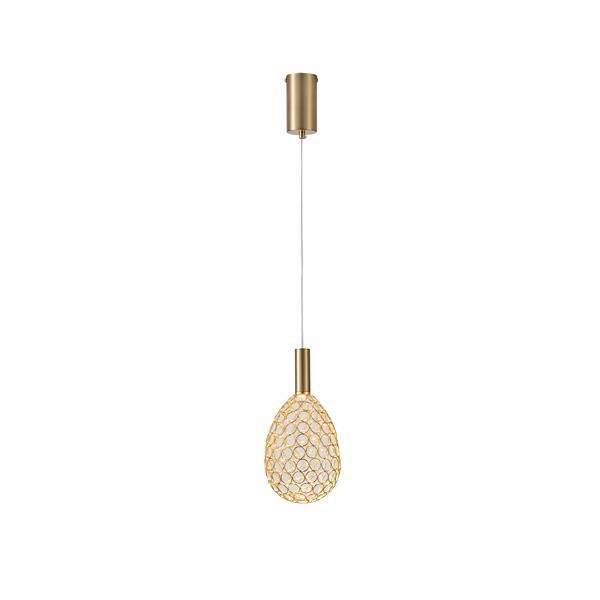 ΦΩΤΙΣΤΙΚΟ ΜΟΝΟΦΩΤΟ ΜΕΤΑΛΛO ΟΒΑΛ LED LED 6,3W 3000K 648lm 140x1580mm ΧΡΥΣΟ ARTE ILLUMINA PERFORATO Eurolamp 144-15065
