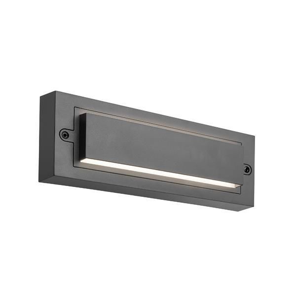 ΦΩΤΙΣΤΙΚΟ ΤΟΙΧΟΥ  LED 6W 255X42X90 3CCT IP65 ΓΚΡΙ "SENARIO" ARTE ILLUMINA Eurolamp 145-52114
