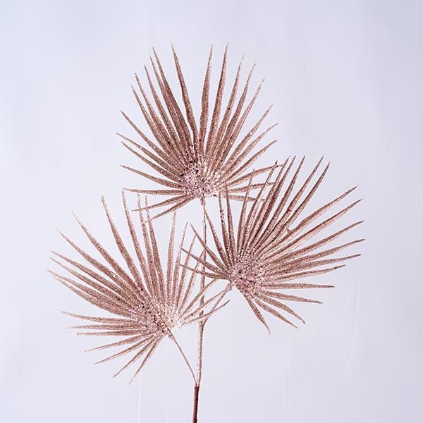 ΚΛΑΔΙ ΦΟΙΝΙΚΑ, ΤΡΙΠΛΟ, ΜΕ ΠΕΤΡΕΣ, ΡΟΖ, 90cm Eurolamp 600-45368