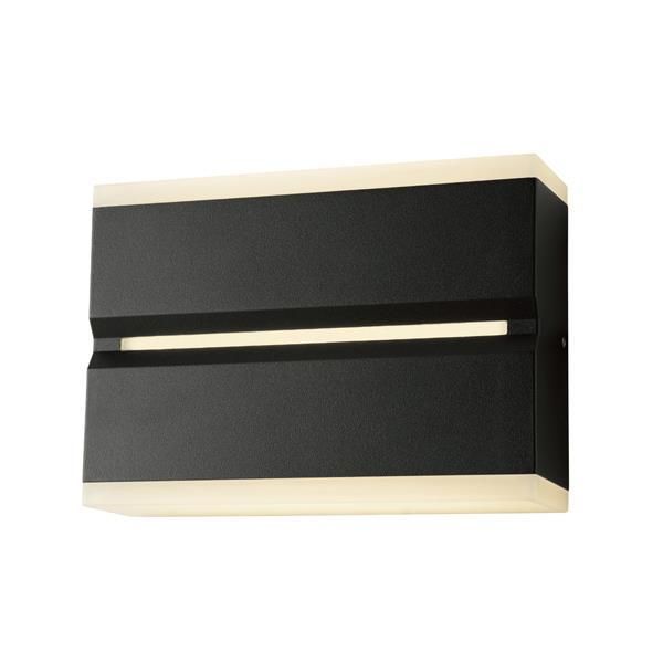ΑΠΛΙΚΑ ΤΟΙΧΟΥ ΜΑΥΡΗ  LED 12W 3000K IP54 180X126X50mm ARTE ILLUMINA Eurolamp 145-20247