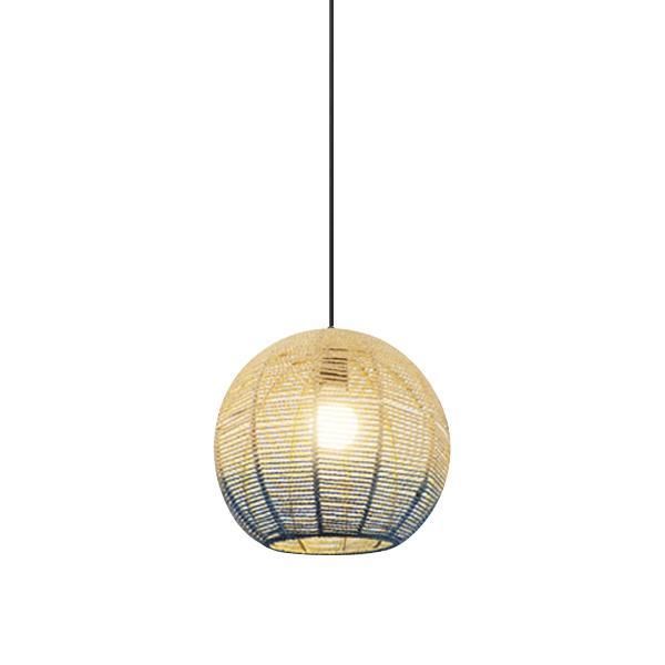 ΦΩΤΙΣΤΙΚΟ ΚΡΕΜΑΣΤΟ ΜΟΝΟΦΩΤΟ Ε27 D500 RATTAN ΑΣΠΡΟ ΓΑΛΑΖΙΟ ARTE ILLUMINA KAI Eurolamp 144-33031