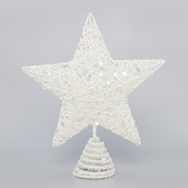 ΚΟΡΥΦΗ ΑΣΠΡΗ, ΜΕ ΝΗΜΑ ΚΑΙ ΠΟΥΛΙΕΣ, 25,4cm 600-40967