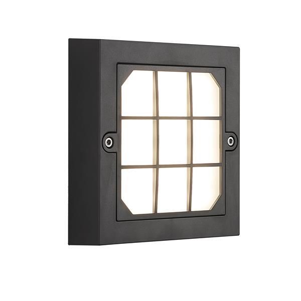 ΦΩΤΙΣΤΙΚΟ ΤΟΙΧΟΥ LED 6W 135X135X32 3CCT IP65 ΜΑΥΡΟ"SENARIO" ARTE ILLUMINA Eurolamp 145-52121