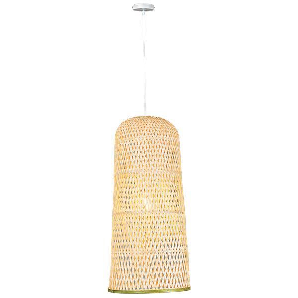 ΦΩΤΙΣΤΙΚΟ ΚΡΕΜΑΣΤΟ ΜΟΝΟΦΩΤΟ Ε27 MAX 60W D300X600H BAMBOO ARTE ILLUMINA CROSSLINE Eurolamp 144-31008