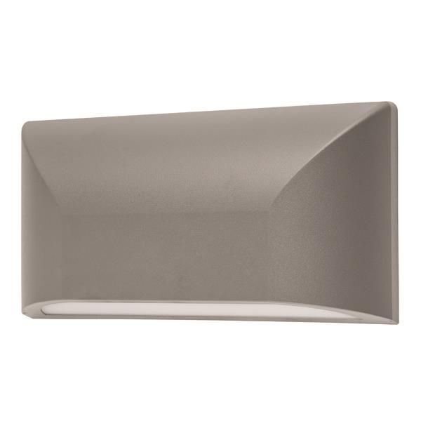 ΑΠΛΙΚΑ ΤΟΙΧΟΥ LED SLIM 6W IP65 220-240V 3000K 220X51X113mm ΓΚΡΙ PRO ARTE ILLUMINA Eurolamp 145-52052
