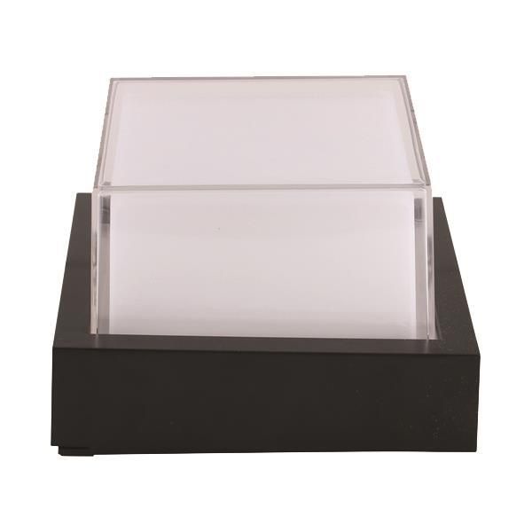 ΑΠΛΙΚΑ ΤΟΙΧΟΥ ΤΕΤΡΑΓΩΝΗ LED 12W 160X160X100 3000K IP65 ΜΑΥΡΗ PRO ARTE ILLUMINA Eurolamp 145-20203