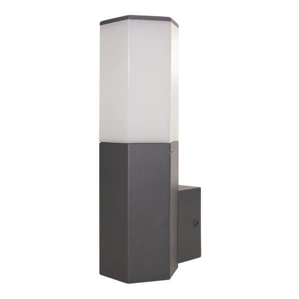 ΑΠΛΙΚΑ ΤΟΙΧΟΥ ΕΞΑΓΩΝΗ Ε27 70X100X250 IP54 ΓΚΡΙ ARTE ILLUMINA Eurolamp 145-20609