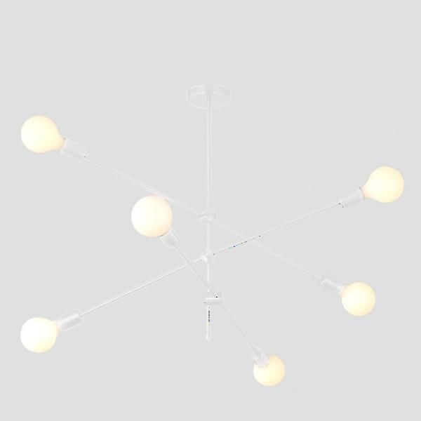 ARTE ILLUMINA ΦΩΤΙΣΤΙΚΟ ΚΡΕΜΑΣΤΟ 6XΕ27 100X65 ΛΕΥΚΟ Eurolamp 144-23003