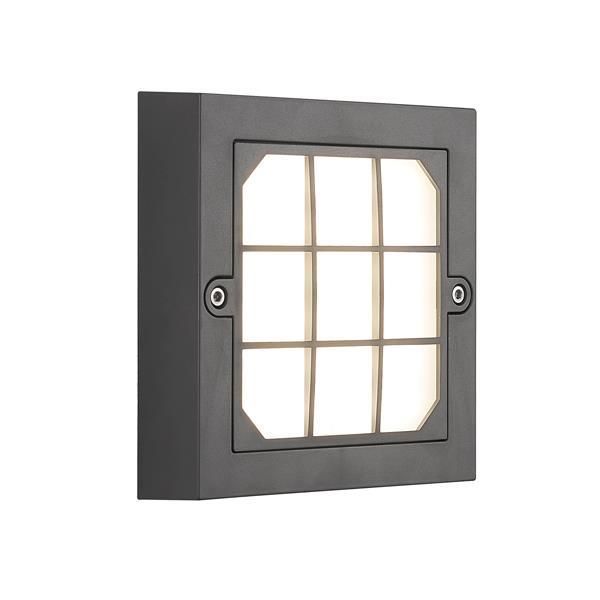 ΦΩΤΙΣΤΙΚΟ ΤΟΙΧΟΥ LED 6W 135X135X32 3CCT IP65 ΓΚΡΙ "SENARIO" ARTE ILLUMINA Eurolamp 145-52122