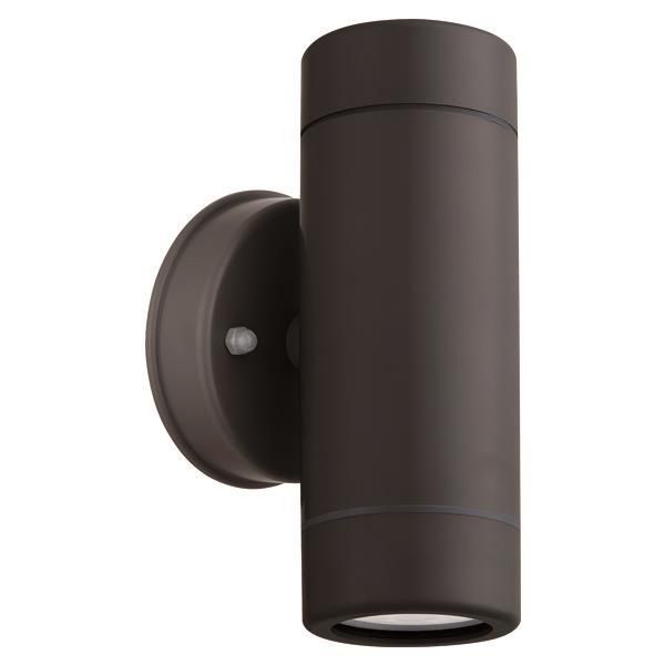 ΑΠΛΙΚΑ ΤΟΙΧΟΥ UP-DOWN ΣΤΡΟΓΓΥΛΗ ΠΛΑΣΤΙΚΗ IP65 GU10 ΜΑΥΡΟ ARTE ILLUMINA Eurolamp 145-82055