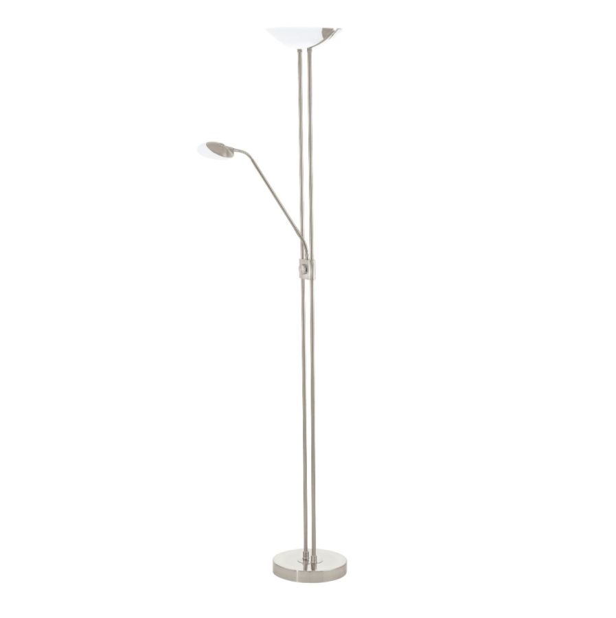 Φωτιστικό Δαπέδου LED 3000K Υ180xΜ25cm Nickel Satine Eglo Baya 93874