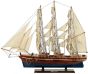 Ξύλινο Παραδοσιακό Καράβι 70 x 13 x 60 (H) cm, Χρώμα Καφέ-Μπλέ Lianos 31114