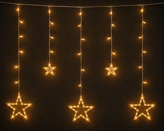 138Led Ασύμετρη Κουρτίνα Με Πρόγραμμα ,Μετασχηματιστή Ip44 Και Διακοσμητικές Φιγούρες ,Διάφανο Καλώδιο / Θερμό Λαμπάκι 250 x 85cm Lianos 23665