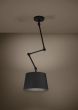 Κρεμαστό Φωτιστικό D35xH129cm Μαύρο Μονόφωτο 1xE27 E27 Σπαστή Ανάρτηση Eglo Pistunio 390112
