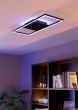 Πλαφονιέρα Οροφής 64x4,5cm Μεταλλική Μαύρη LED 3000-6500Κ 2600lm Ρυθμιζόμενη Τηλεχειριστήριο Eglo Calagrano-Z 900566