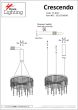 SE LED 80 CRESCENDO PENDANT BLACK Γ5 HOMELIGHTING 77-8137