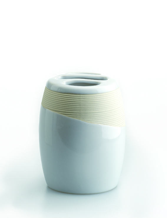 Ποτηροθήκη Κεραμικό Λευκό Bronze Art Επικαθήμενα BK01-10-18