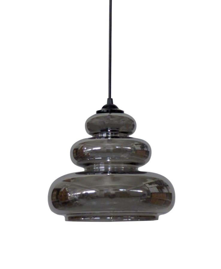 GL-6030/25 1L -Α- PENDEL FUME Φ25 ΓΥΑΛΙΝΟ ΚΡΕΜΑΣΤΟ Heronia 02-0440