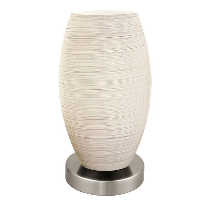 Φωτιστικό Επιτραπέζιο Ø110xØ120xH225mm 1xΕ27 Νίκελ Σατινέ Eglo Batista 3 97589