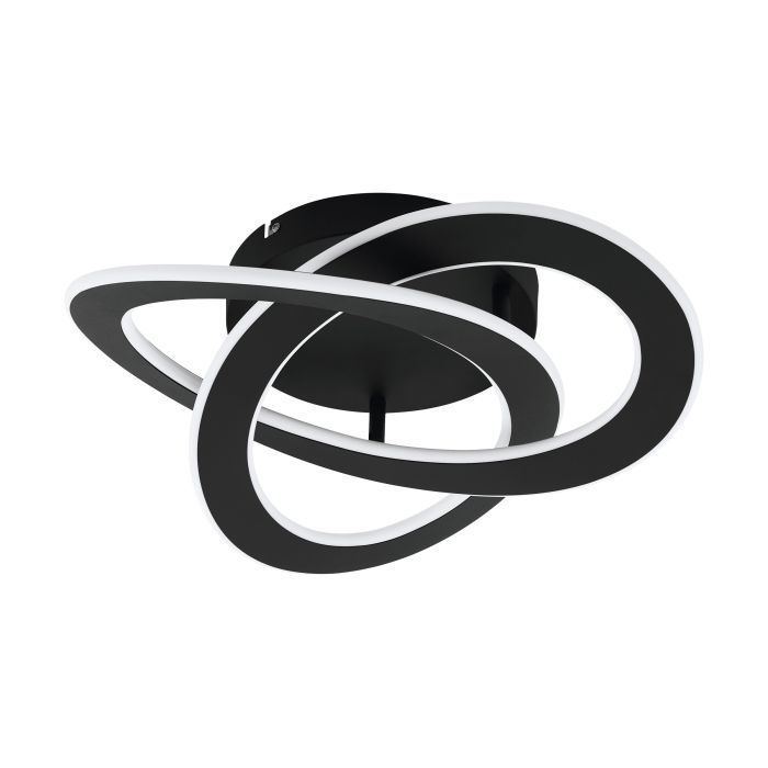 Φωτιστικό Πλαφονιέρα Οροφής Μαύρο 42cm LED 4000K 5500lm Eglo Rolimare 99395