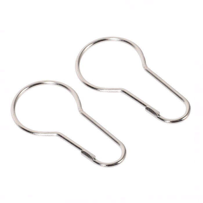 Curtain Hooks 12pcs metal κρίκοι κουρτίνας μπάνιου MRShome  MRS44002L