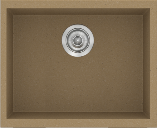 Sanitec Νεροχύτης 341 Classic 50×40 341-16-Metallic-Coffee
