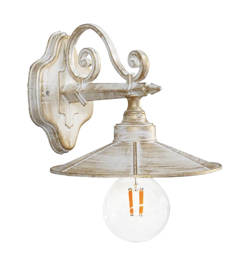 Φωτιστικό τοίχου  LP-150ΑΚ WHITE-BRONZE Heronia 07-1324