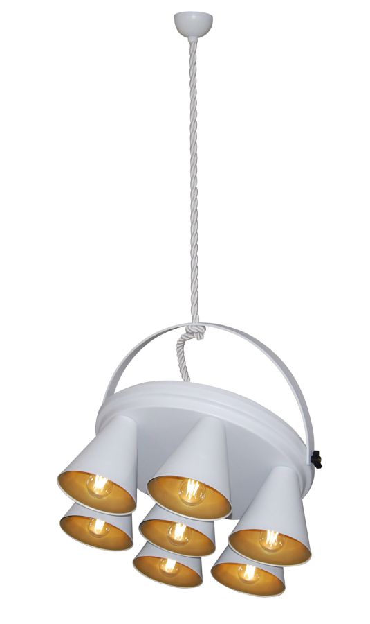 HL-3578-1A BRANDON WHITE & MAT GOLD PENDANT HOMELIGHTING 77-3998