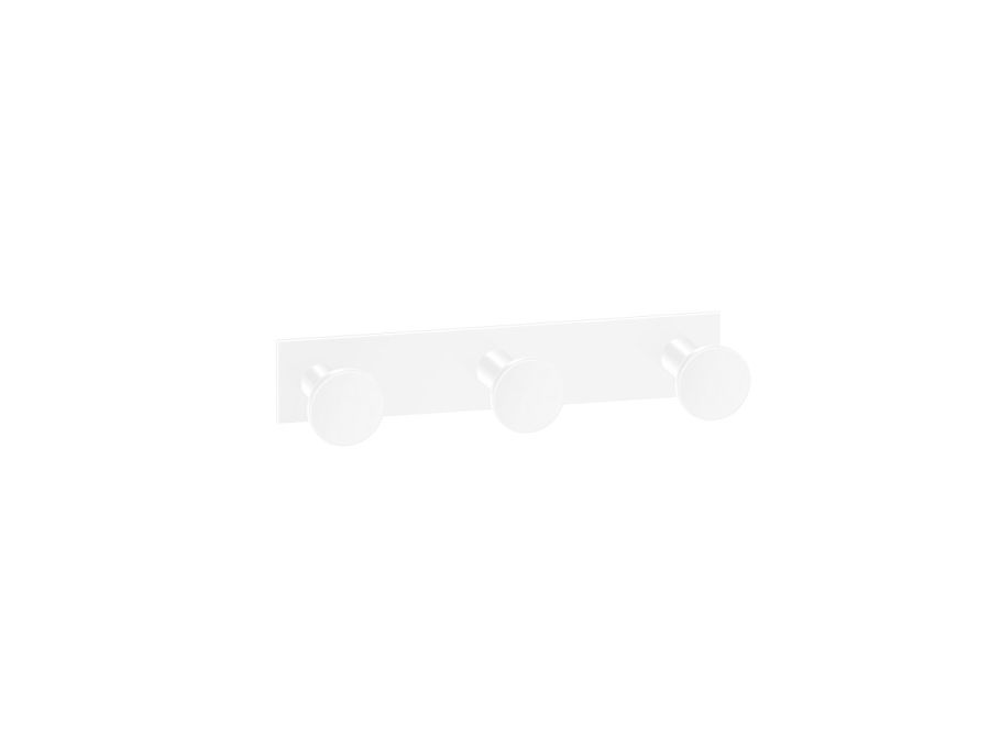 Άγκιστρο Τριπλό White Mat W13xD3,5xH3,5cm Sanco Bath Robe Hook 0683-M101