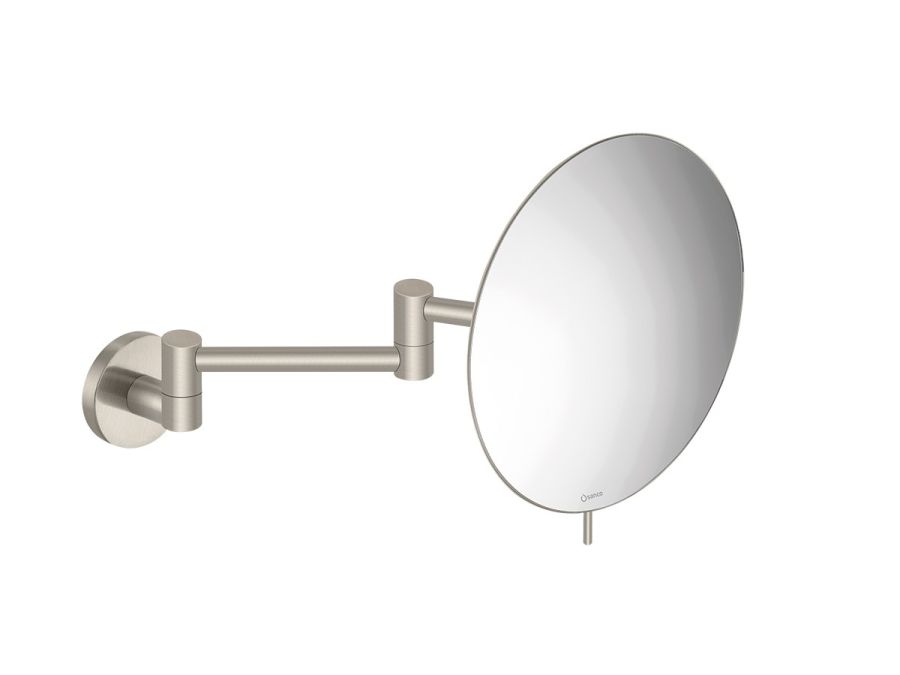 Καθρέπτης Μεγεθυντικός Επιτοίχιος Ø20 εκ.Διπλός Βραχίονας  Μεγέθυνση *3 Brushed Nickel Sanco Mirrors MR-701-A73