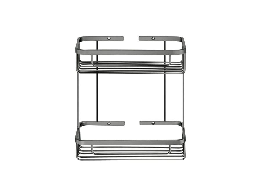 Sanco Shower Baskets Διπλή παραλ/μη Θήκη PVD gun metal βουρτσιστό 00004-PVD-05BR