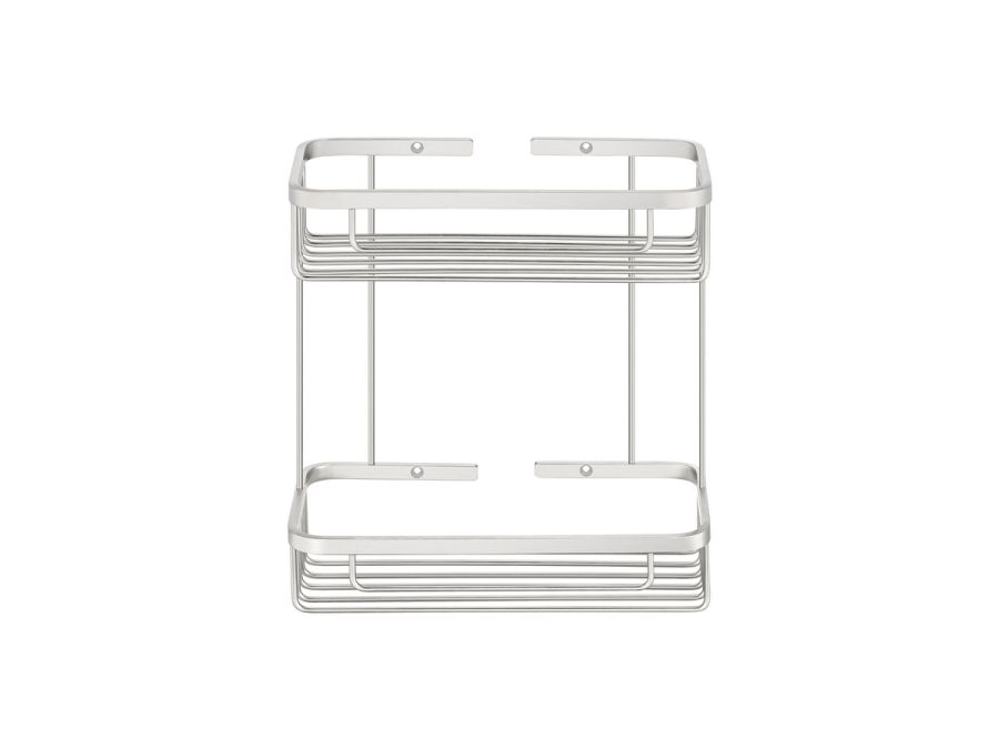 Sanco Shower Baskets Διπλή παραλ/μη Θήκη PVD νίκελ ατσάλι 00004-PVD-11BR