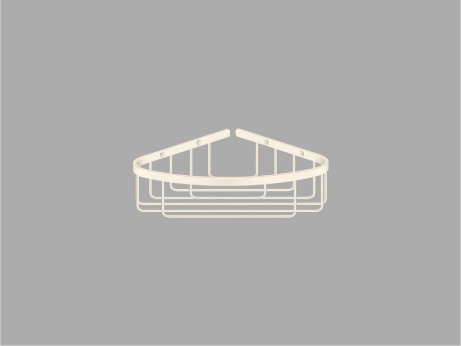 Sanco Shower Baskets Γωνιακή Θήκη Μπεζ ματ 00008-Μ102