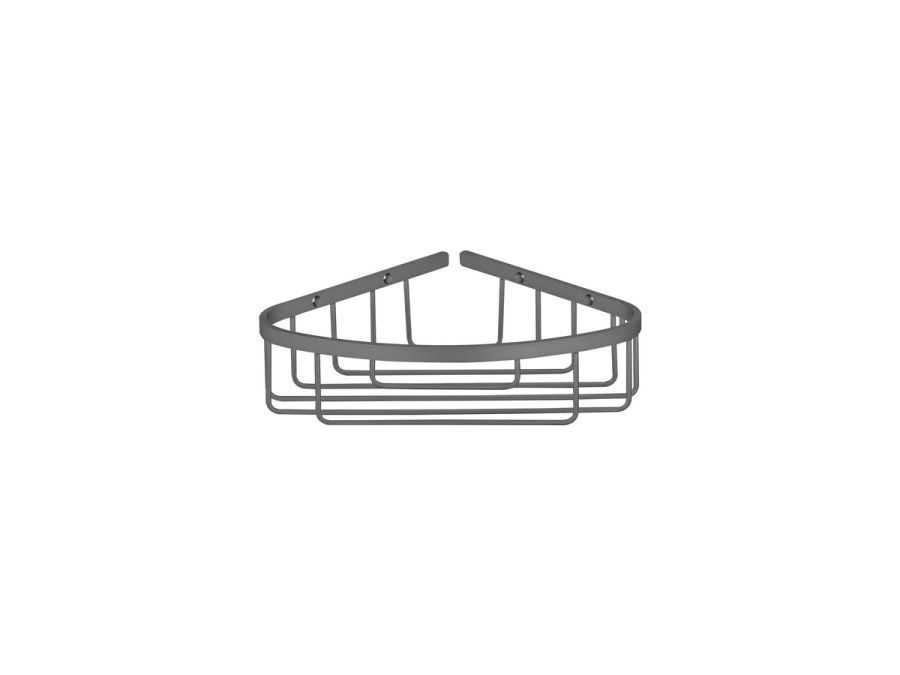 Sanco Shower Baskets Γωνιακή Θήκη Ανθρακί ανάγλυφο 00008-Μ118