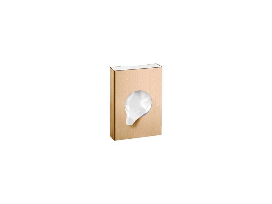 Sanco Tissue Dispensers Θήκη για σακουλάκια υγιεινής (AISI 304) PVD θερμό μπρονζέ βουρτσιστό 00098-PVD-01BR