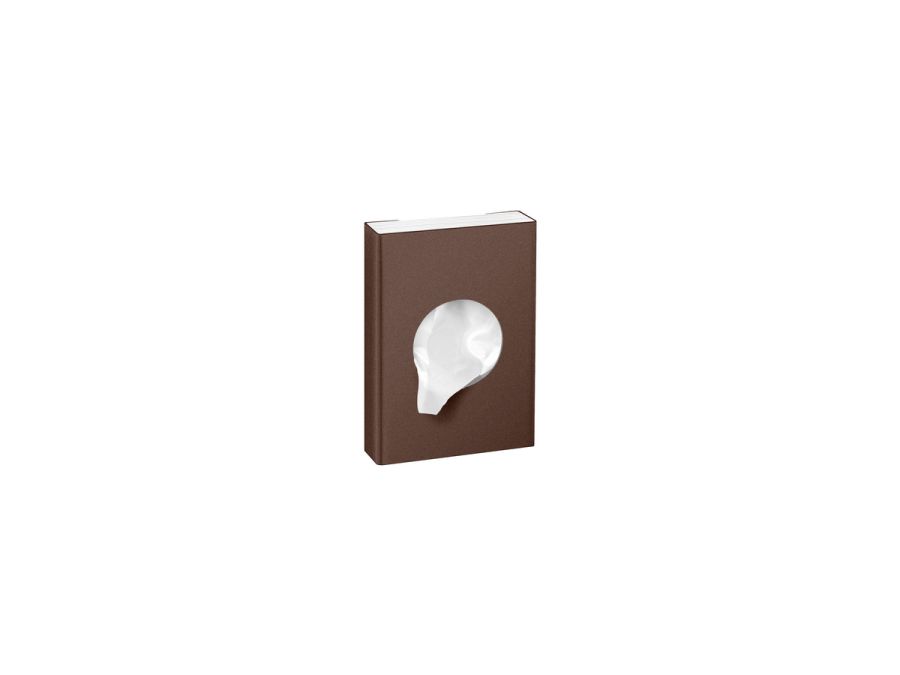Sanco Tissue Dispensers Θήκη για σακουλάκια υγιεινής (AISI 304) Wenge ανάγλυφο 00098-Α75