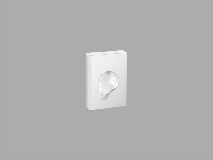Sanco Tissue Dispensers Θήκη για σακουλάκια υγιεινής (AISI 304) Λευκό ματ 00098-Μ101