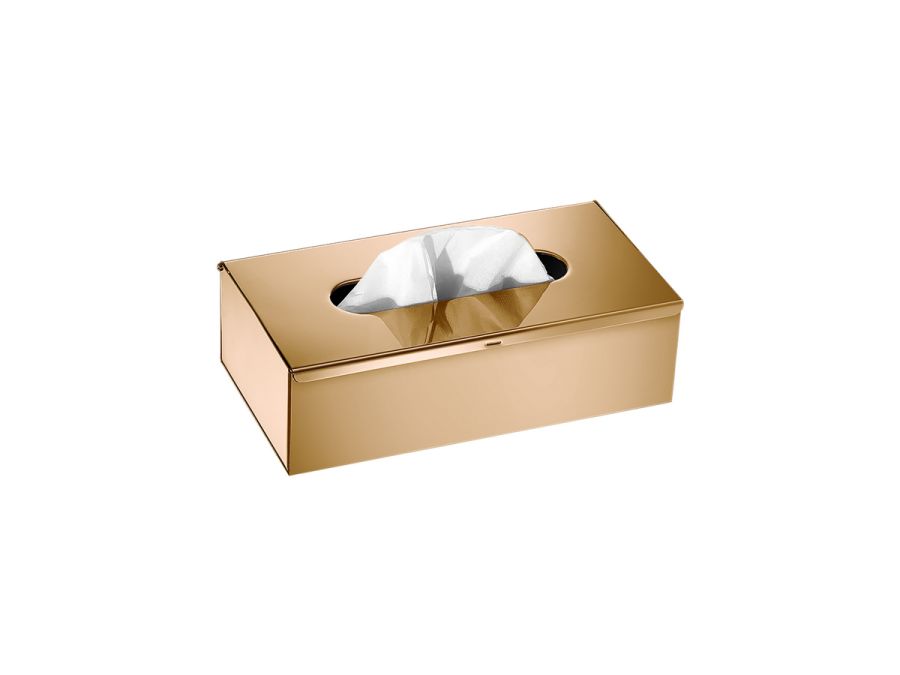 Sanco Tissue Dispensers Tissue Box Free standing | Wall mounted (AISI 304) PVD θερμό μπρονζέ γυαλιστερό 00102-PVD-01PL