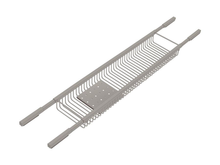 Sanco Shower Baskets Σπογγοθήκη Μπανιέρας Ρυθμιζόμενη Τετράγωνη Γκρι τσιμέντου ματ 00151-M104