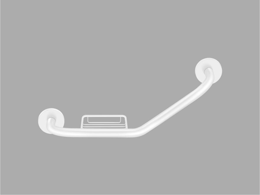 Sanco Grab-bars Λαβή Τύπου V Με Σαπ/κη Λευκό ματ 00402-Μ101