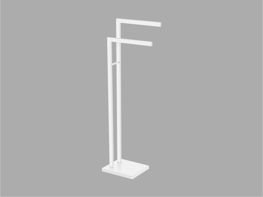 Sanco Towel Stands Καλόγερος Λευκό ματ 00507-Μ101