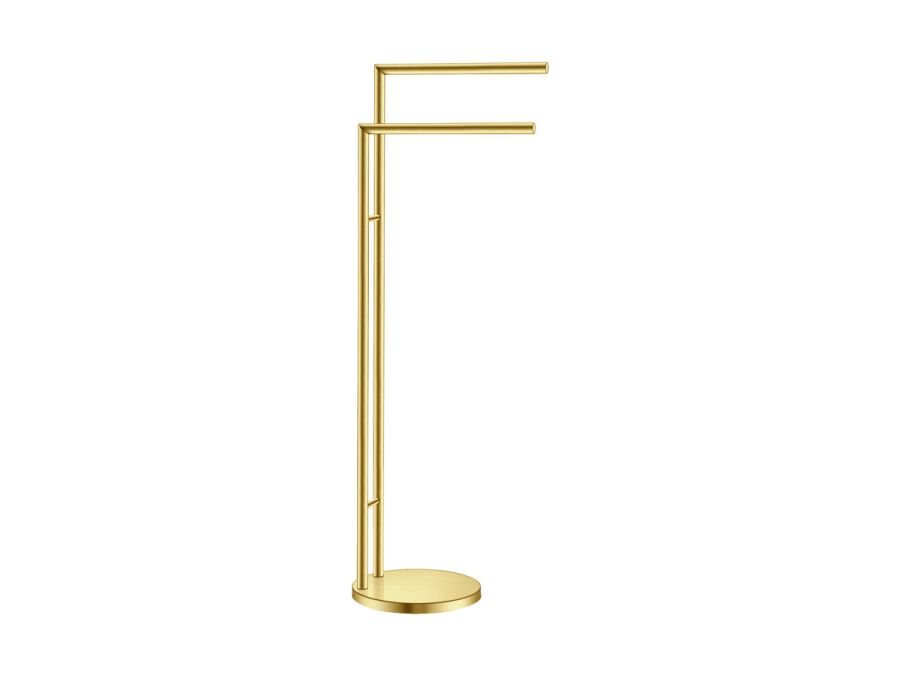 Sanco Towel Stands Καλόγερος PVD χρυσό ορείχαλκο βουρτσιστό 00519-PVD-02BR