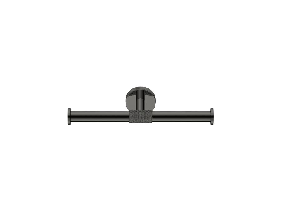 Sanco Dorian Διπλή Χαρτοθήκη PVD gun metal γυαλιστερό 121326-PVD-05PL