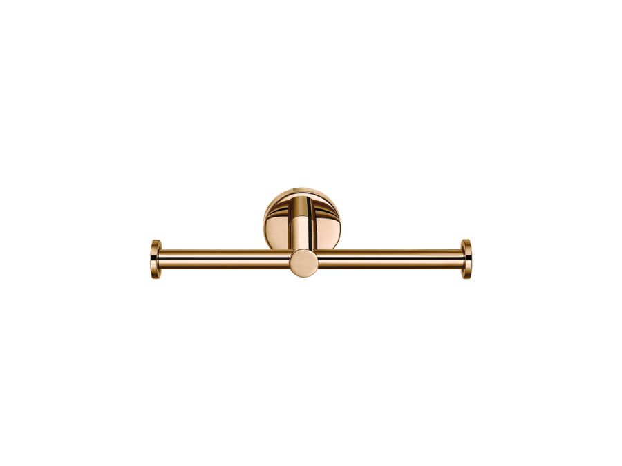 Sanco Ergon Χαρτοθήκη διπλή PVD θερμό μπρονζέ γυαλιστερό 25926-PVD-01PL