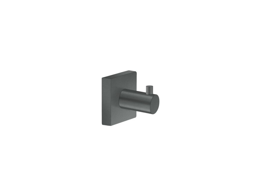 Sanco Iconic Single Bath Robe Hook Ανθρακί ανάγλυφο 26728-Μ118