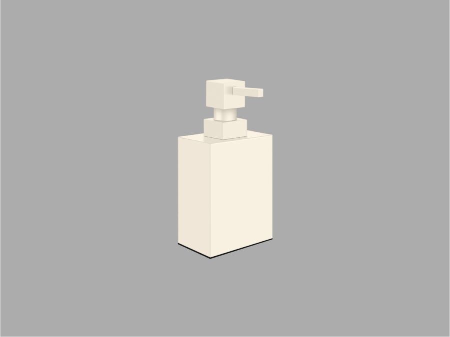 Sanco Bathroom Set Επικαθήμενο Ντισπένσερ Μπεζ ματ 90354-Μ102