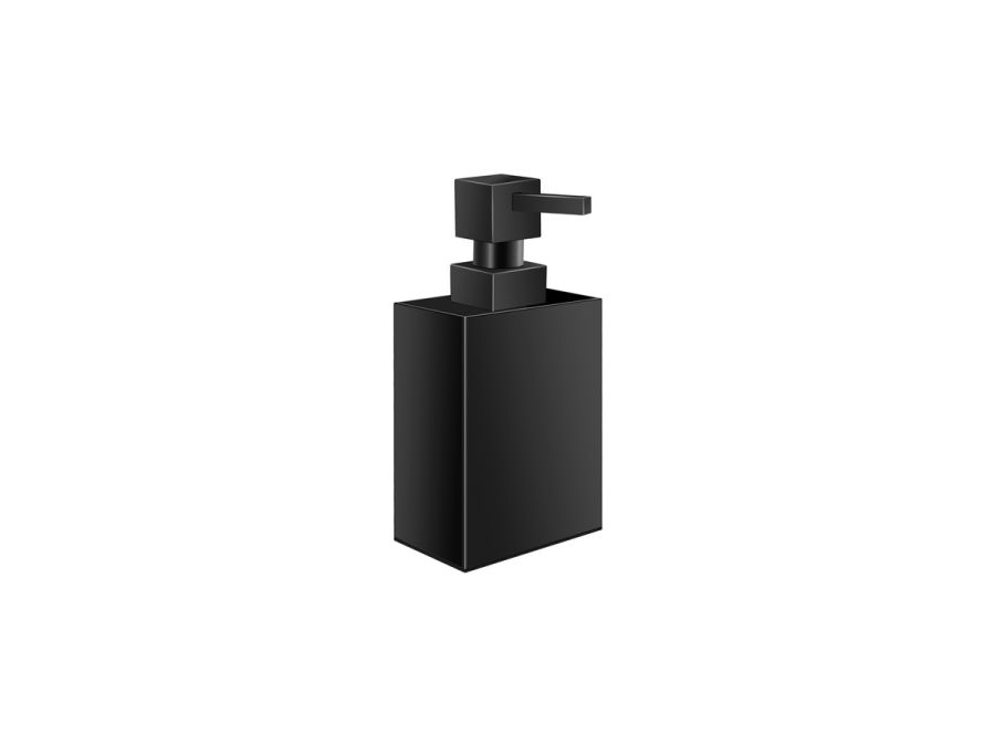Sanco Bathroom Set Επικαθήμενο Ντισπένσερ Μαύρο ματ 90354-Μ116