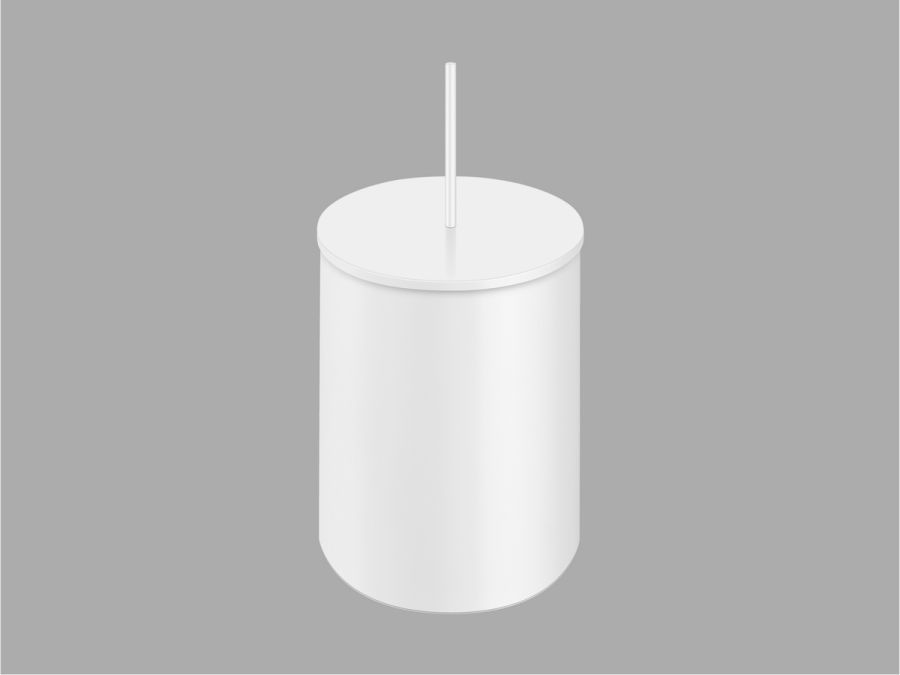 Sanco Waste Bins Χαρτοδοχείο 5lt Λευκό ματ 90606-Μ101