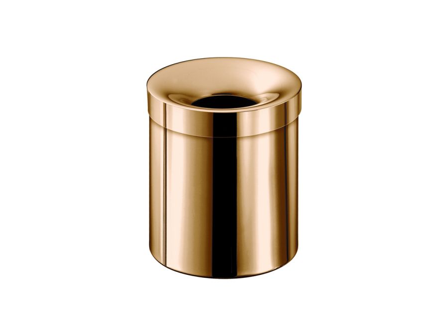 Sanco Open Bins Χαρτοδοχείο δωματίου 5lt PVD θερμό μπρονζέ γυαλιστερό 90650-PVD-01PL